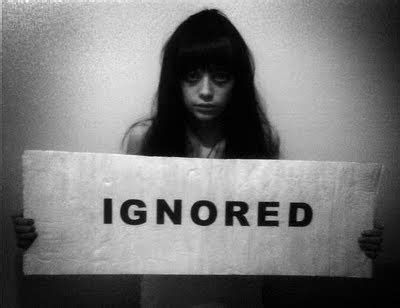 My ‘I’m Ignored, Invisible, Not Acknowledged’ Issue.